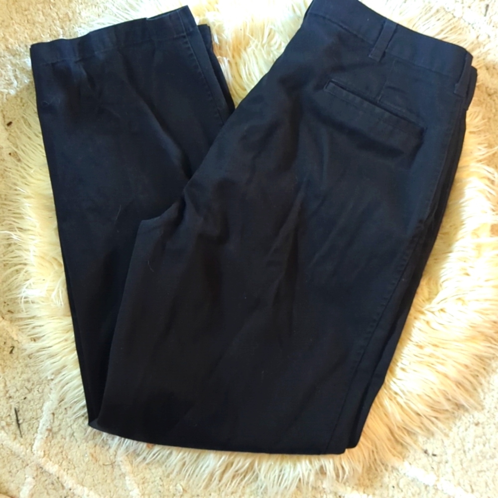 FARAH' KHAKIS Black Chino Khakis Cotton 36X32